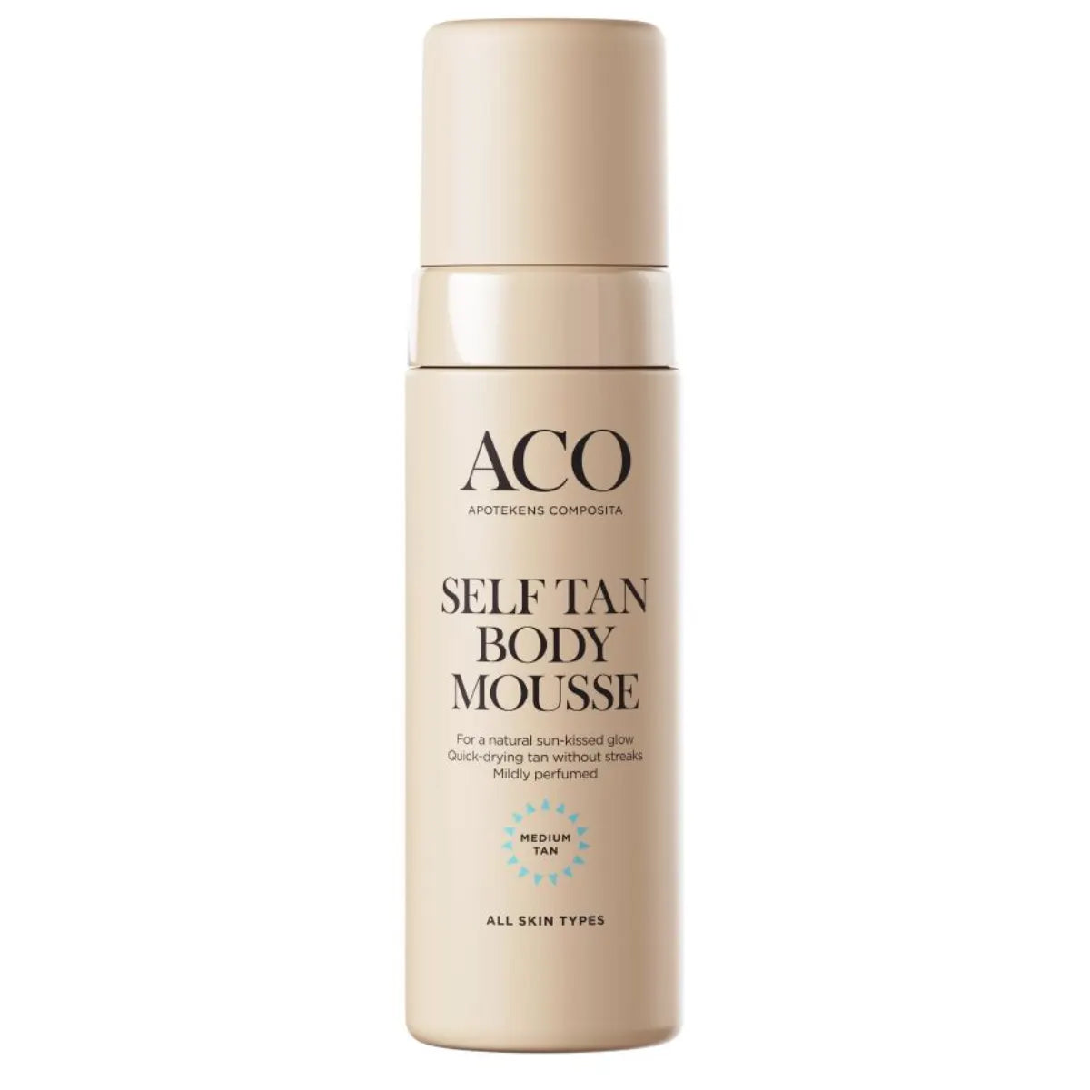 ACO Self Tan Body Mousse 150 ml – Luonnollinen päivetys koko vartalolle ilman aurinkoa