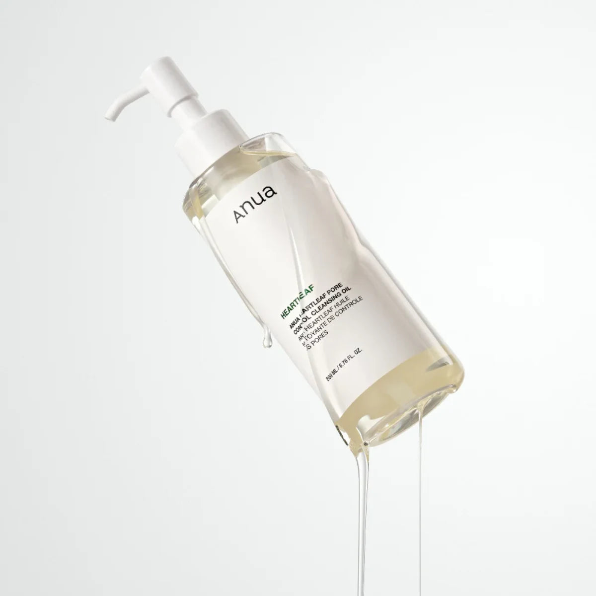 Anua Heartleaf Pore Control Cleansing Oil 200 ml – helposti veden kanssa emulgoituva puhdistusöljy kasvoille