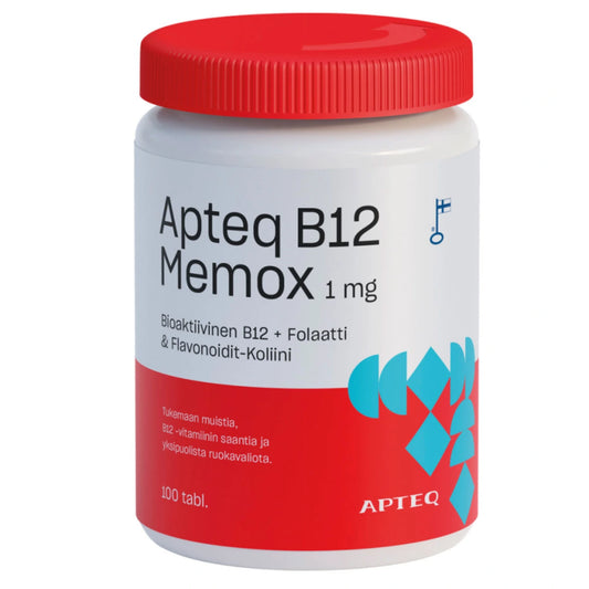 APTEQ B12 Memox 1 mg tabletti 100 kpl pieni nieltävä tabletti muistia tukemaan