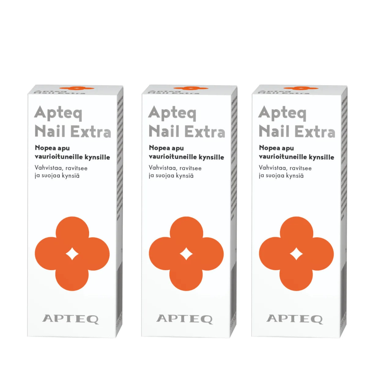 APTEQ Nail Extra vaurioituneille kynsille 3x11 ml kampanjapakkaus