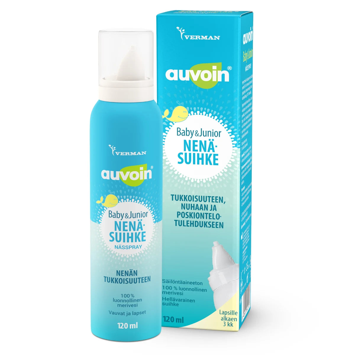 Auvoin Baby & Junior nenäsuihke 120 ml