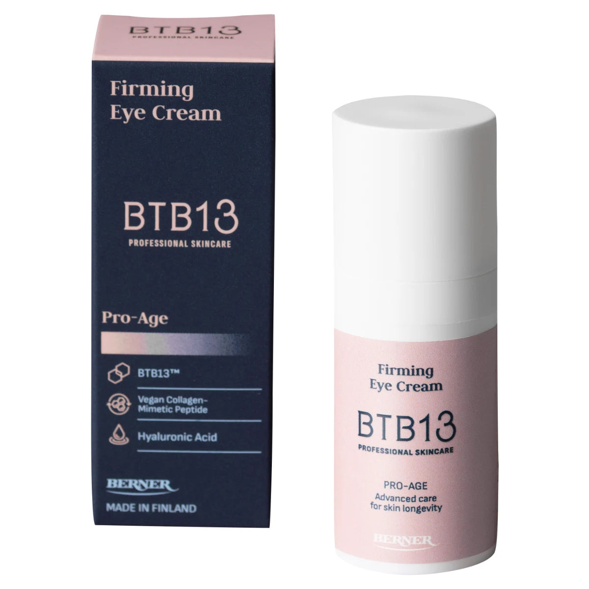 BTB13 Pro-Age Firming Eye Cream 15 ml – kiinteyttävä silmänympärysvoide vegaanisella kollageenipeptidillä