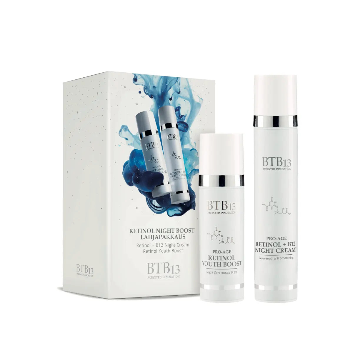 BTB13 Retinol Night Boost lahjapakkaus 15 ml + 50 ml