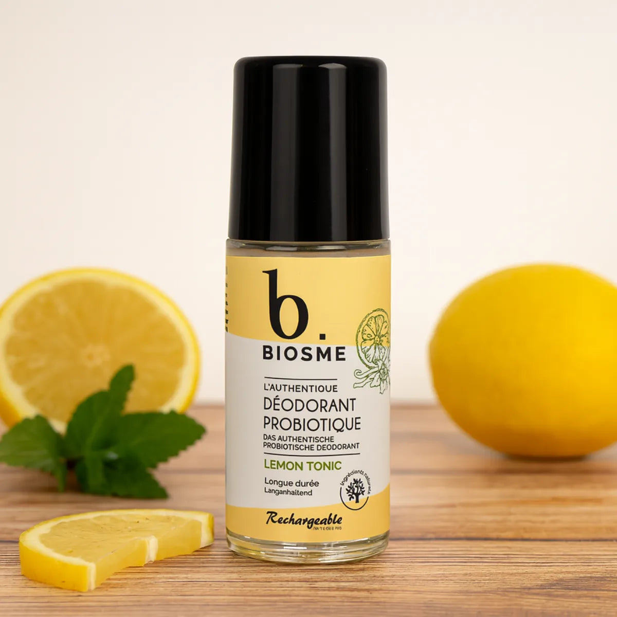 Biosme roll-on deo Lemon Tonic 50 ml alumiiniton deodorantti
