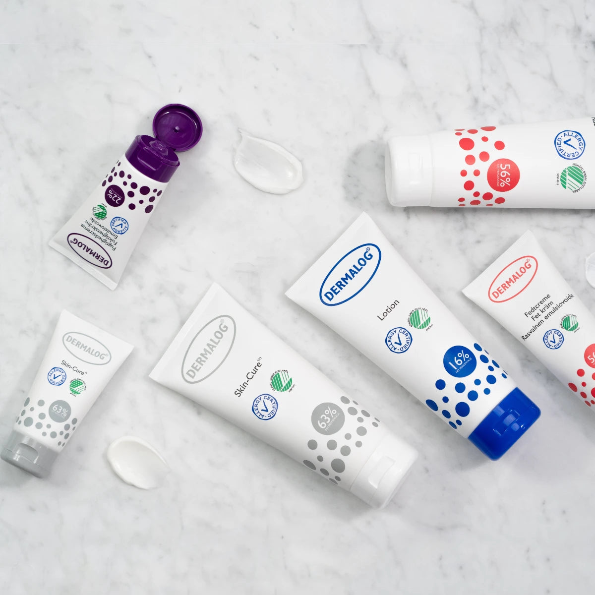 Dermalog perusvoiteet valikoima