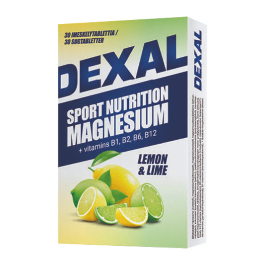 Dexal Sport Nutrition Magnesium+B pastilli 30 kpl