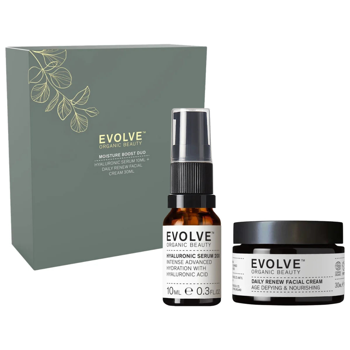 Evolve Moisture Boost Duo lahjapakkaus – syväkosteutusta kauniissa lahjapakkauksessa