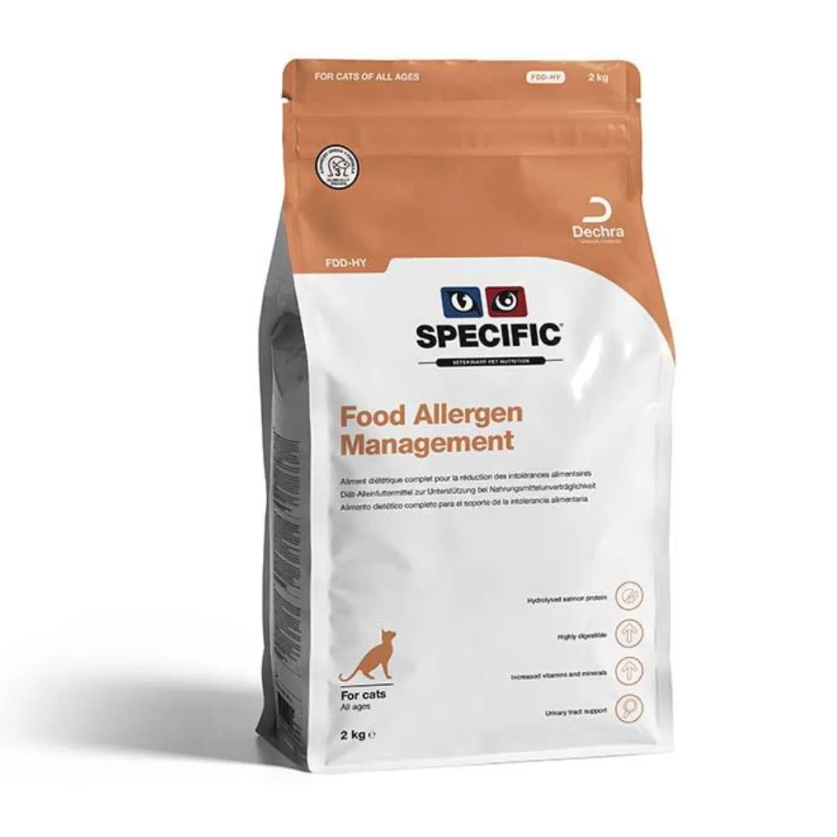 FDD-HY Food Allergen Management 2 kg - dieettiruoka ruoka-aineallergiasta kärsiville kissoille