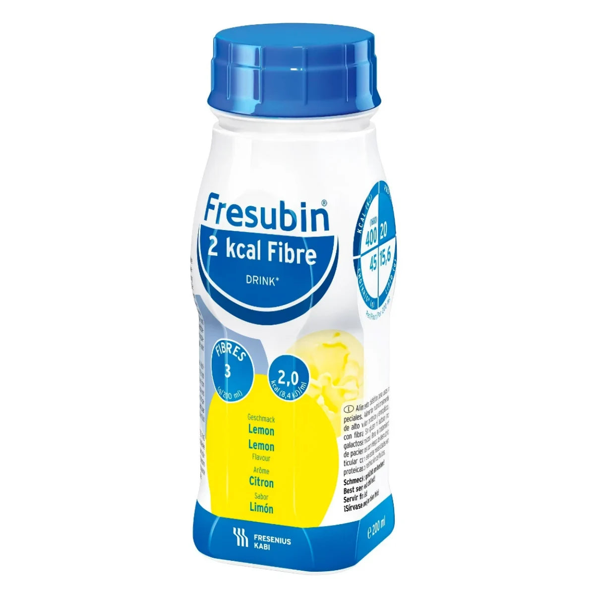 FRESUBIN 2 kcal Fibre Drink sitruuna 4x200 ml