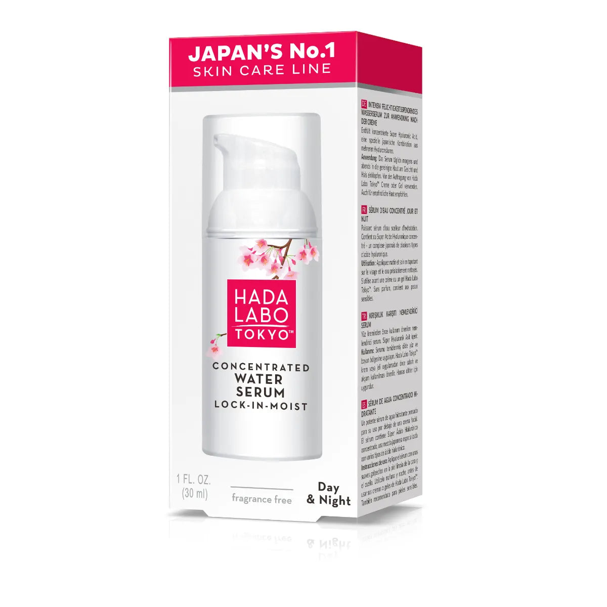 Hada Labo Tokyo Concentrated Water Serum Lock-in-Moist 30 ml – hajusteeton kasvoseerumi
