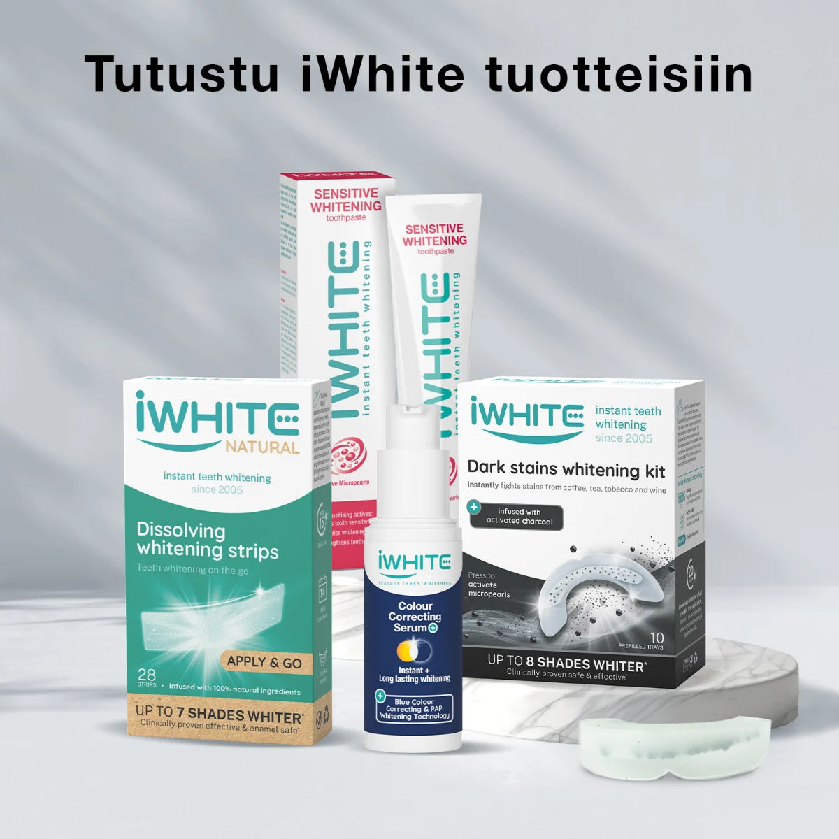iWhite tuotteet hampaiden valkaisuun