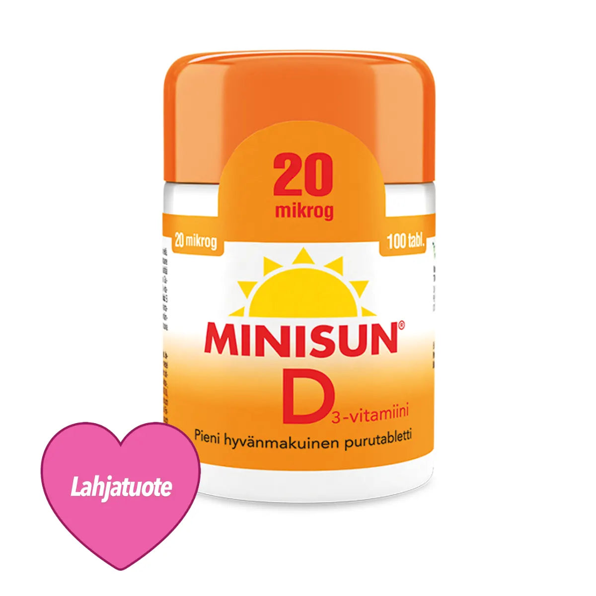 Lahjatuote Minisun 20 mikrog 100 tabl