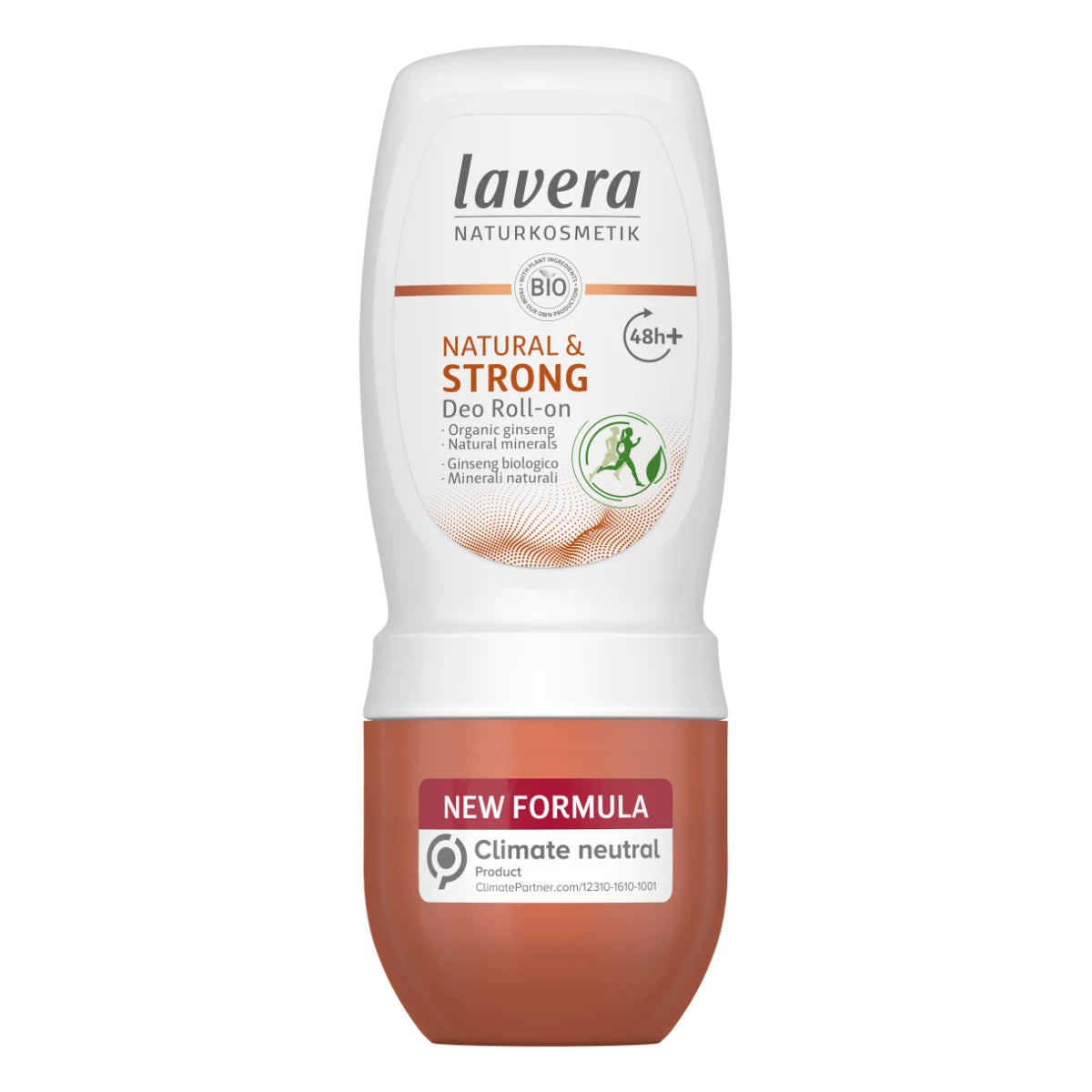 Lavera Deo Roll-On Natural & Strong – 48h luonnollinen suoja hikoilua vastaan ilman alumiinia