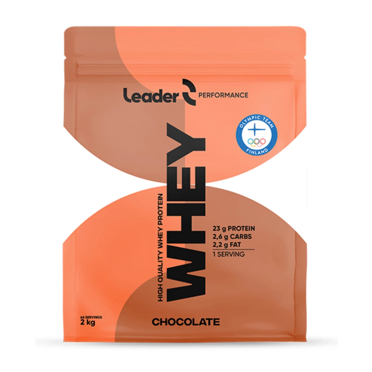 Leader Performance Whey Protein Chocolate 2 kg – Laadukas suklaanmakuinen heraproteiinijauhe