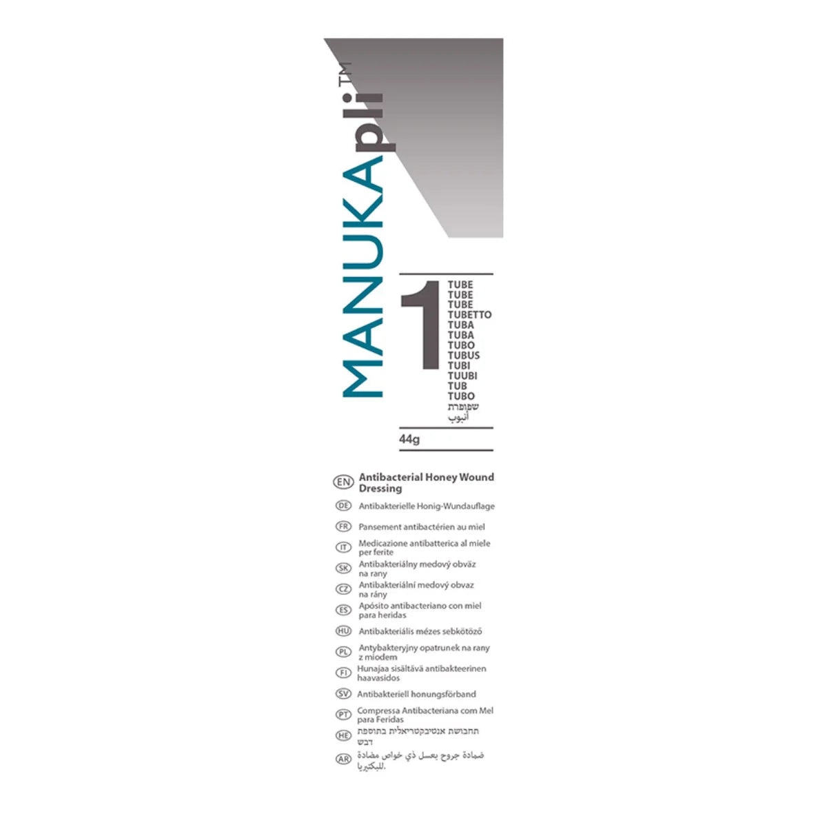 MANUKApli-tuubihunaja 44 g – haavageeli 100% manukahunajaa
