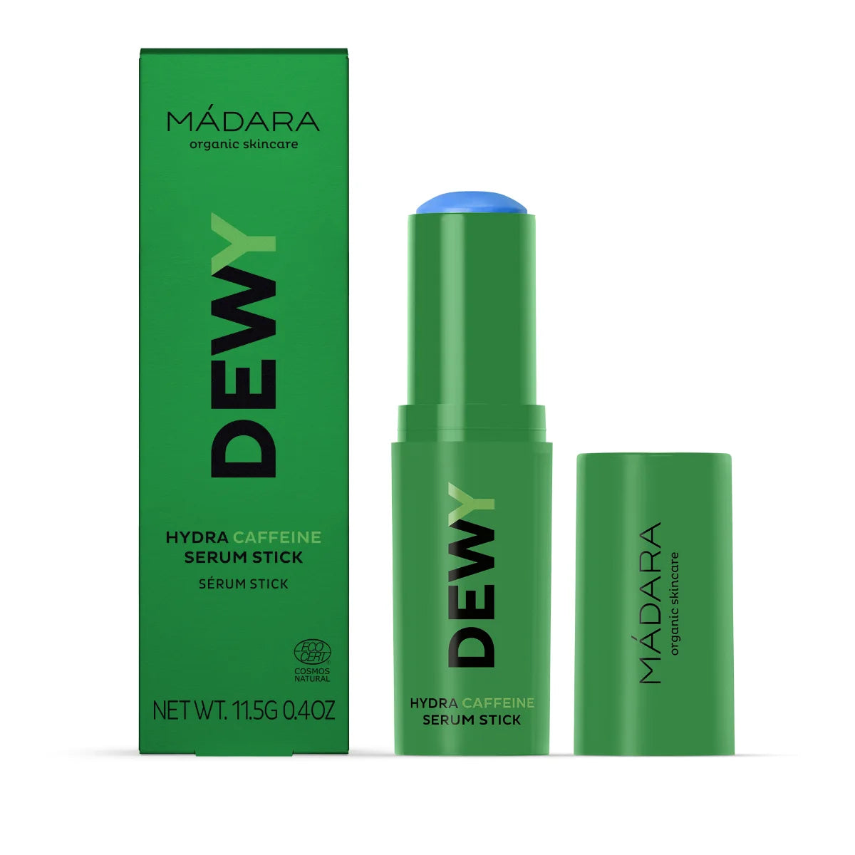 MADARA Dewy Hydra Caffeine Serum Stick 11,5 g virkistävä kofeiinia sisältävä kasvoseerumipuikko