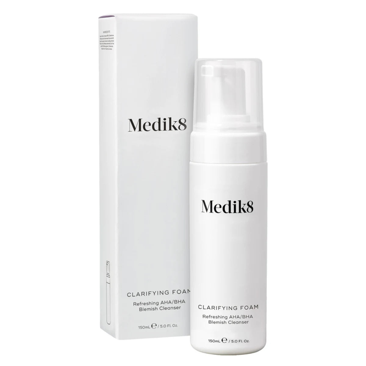 Medik8 Clarifying Foam 150 ml – AHA/BHA-puhdistusvaahto auttaa poistamaan ihotukkeumia