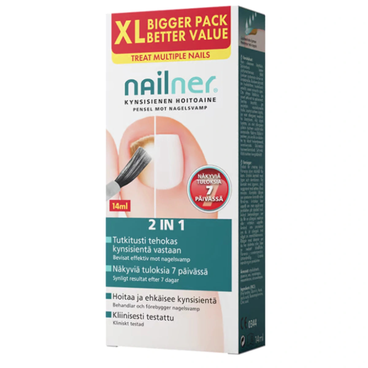 NAILNER Kynsisienen Hoitoaine 2in1 XL 14 ml