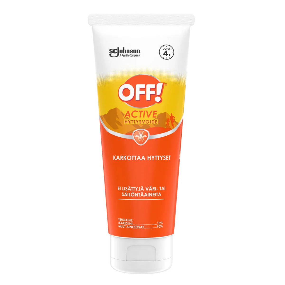 OFF! Active Hajustamaton Hyttysvoide 100 ml – tehokas hyttyskarkote yli 2-vuotiaille ja aikuisille