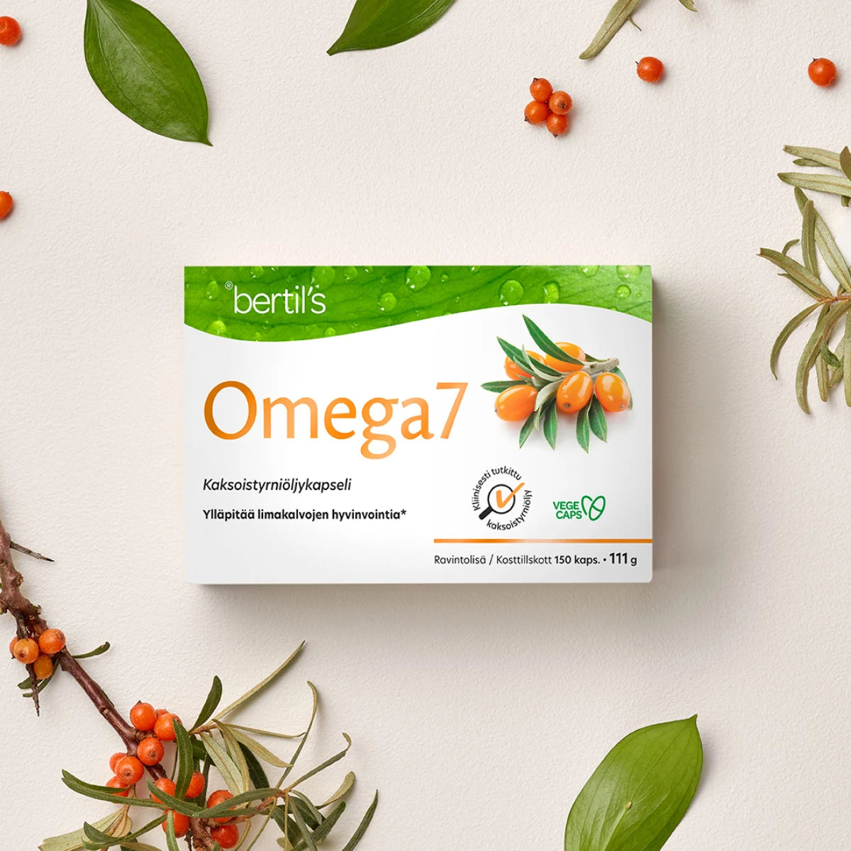 OMEGA7 Kaksoistyrniöljykapseli limakalvojen hyvinvointiin