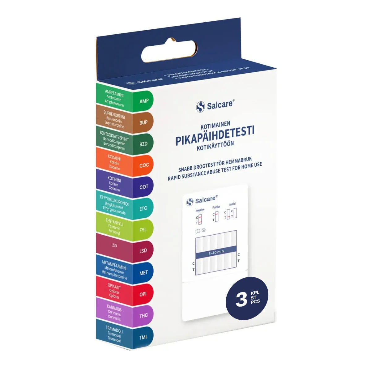 Salcare® pikapäihdetesti kotikäyttöön – 3 kpl