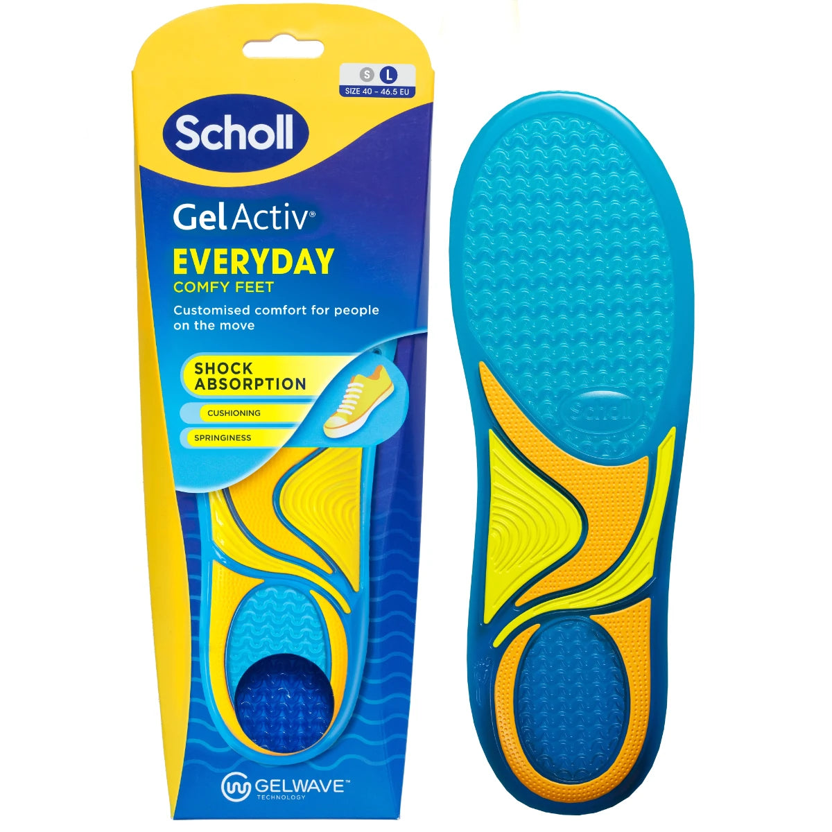 Scholl GelActiv™ Everyday -geelipohjalliset – iskua vaimentava pohjallinen jokapäiväiseen käyttöön