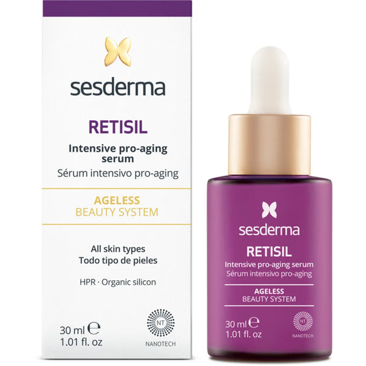 SESDERMA Retisil Intensive Pro-aging Serum 30 ml kasvoseerumi, jolla kiinteyttävä ja ryppyjä vähentävä vaikutus