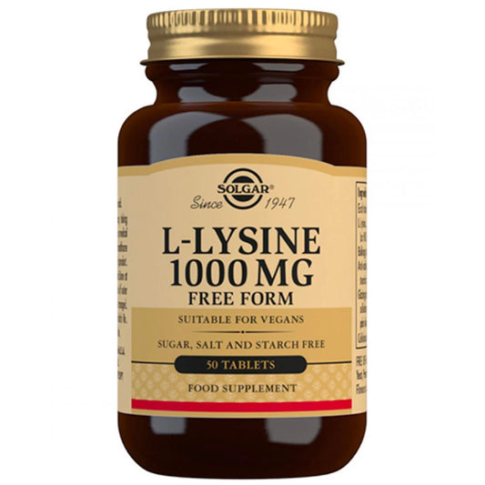 SOLGAR L-Lysiini 1000 mg tabletti 50 kpl