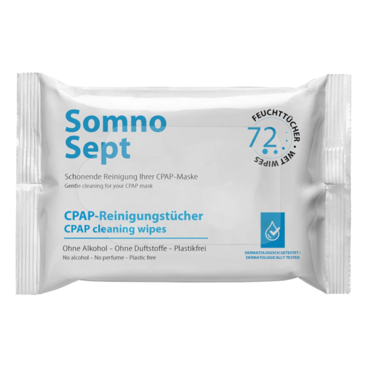 SomnoSept CPAP puhdistuspyyhkeet 72 kpl