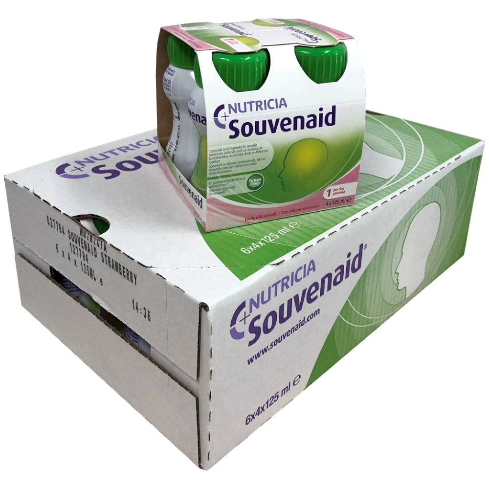 SOUVENAID mansikka 96x125 ml ravintovalmiste