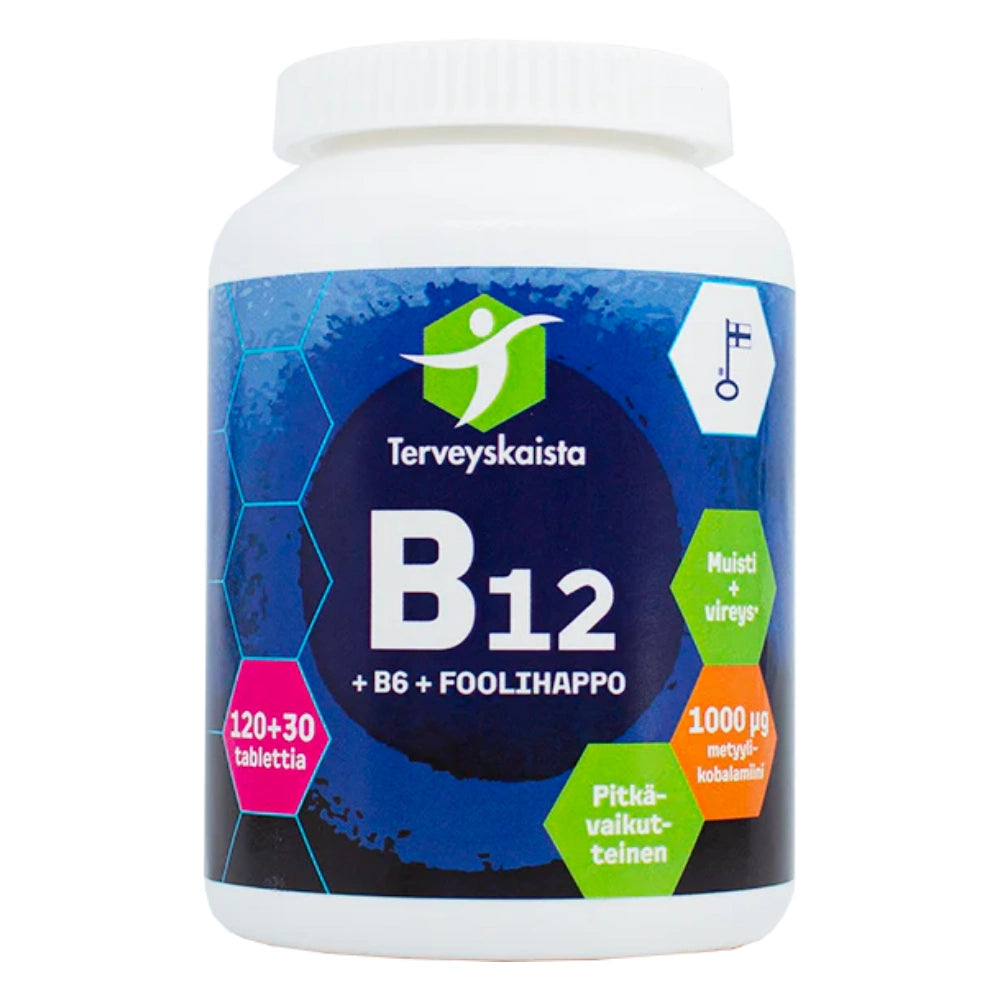 TERVEYSKAISTAN B12 + B6 + foolihappo pitkävaikutteinen tabletti
