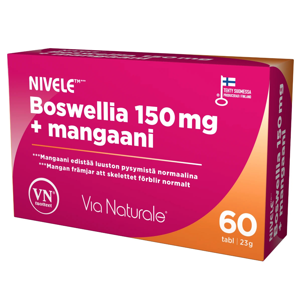 Via Naturale NIVELE Boswellia 150 mg + mangaani 60 tabl