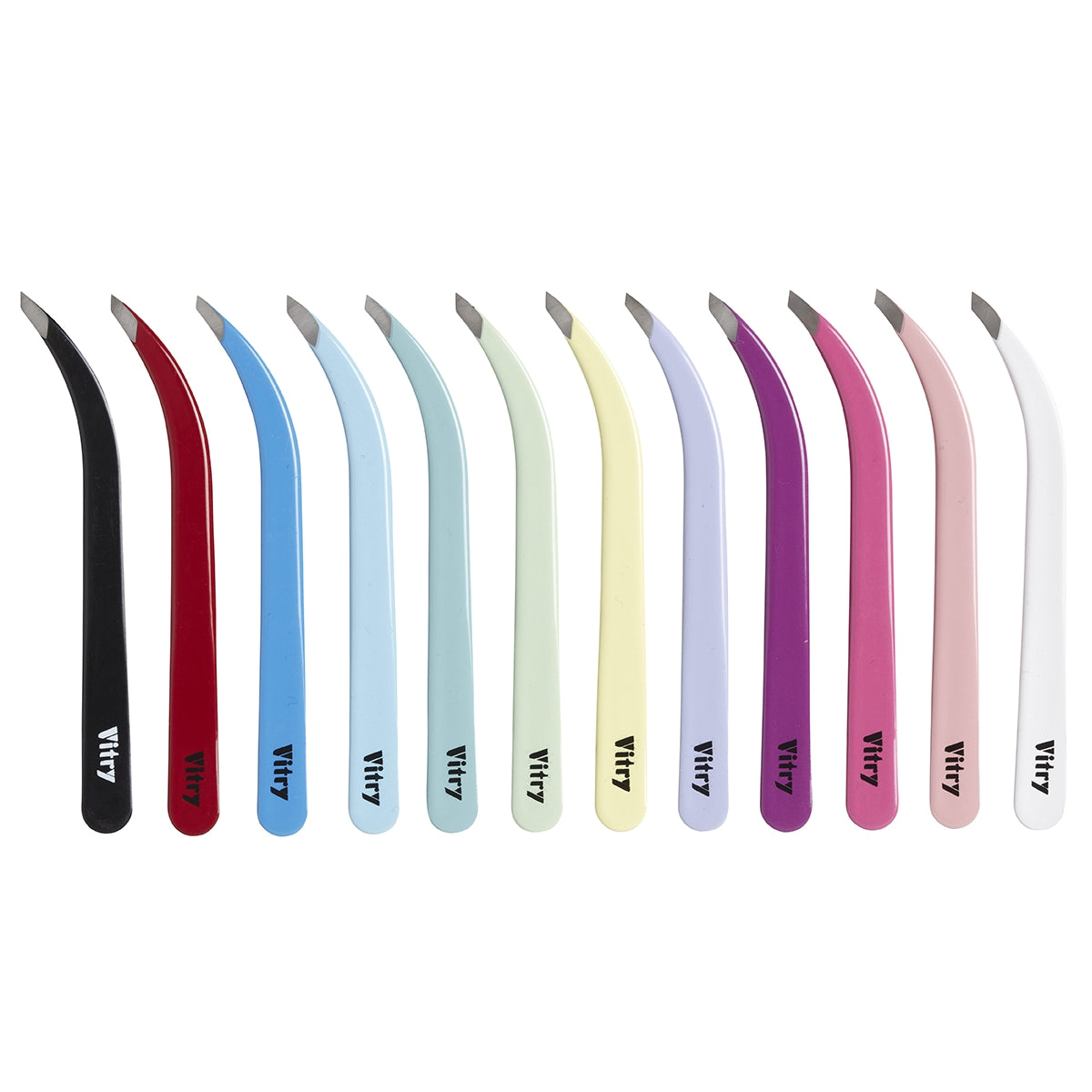 Vitry Club Crab Blue Slant Ends Tweezer -kaarevakärkiset pinsetit 1 kpl