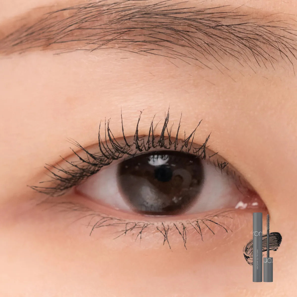 rom&nd Han All Fix Mascara V01 Volume Black 7 g – palkittu tuuheuttava kuituripsiväri erottelee ilman paakkuja