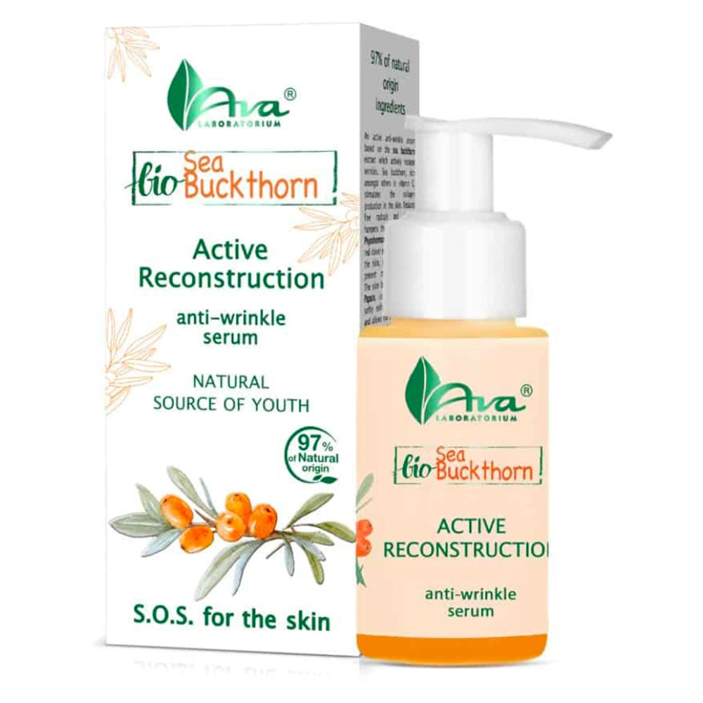 AVA Bio Sea Buckthorn Active Reconstruction Anti-Wrinkle Serum ikääntyvälle iholle