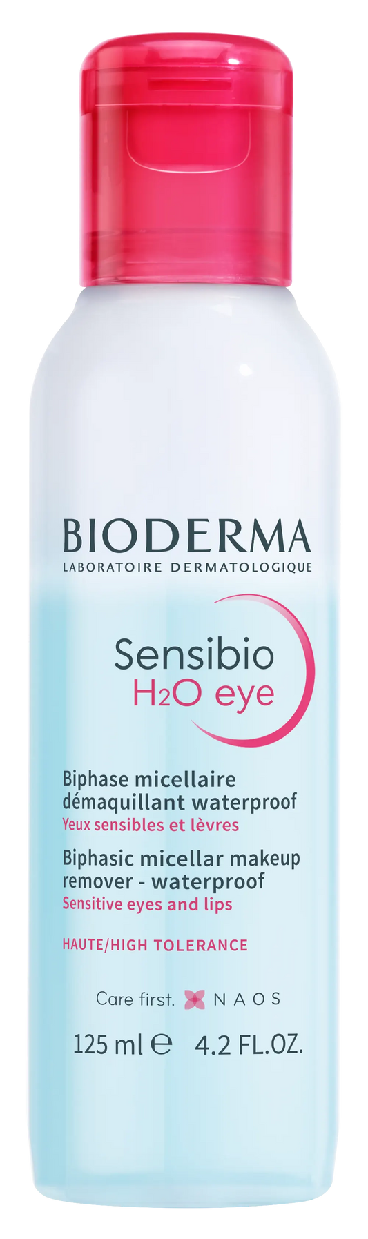BIODERMA Sensibio H2O eyes  meikinpoistoaine vedenkestävälle silmä- ja huulimeikille 125 ml