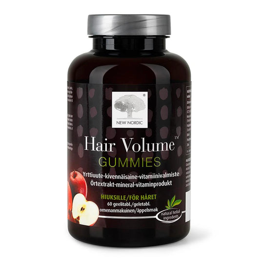 HAIR VOLUME Gummies omenanmakuiset geelitabletit 60 kpl