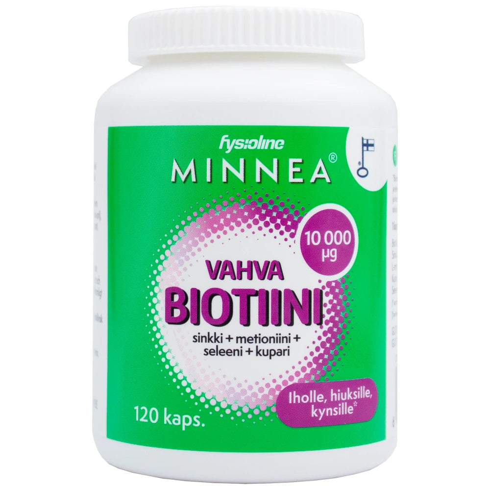 MINNEA Biotiini 10 000 µg kapseli 120 kapselia