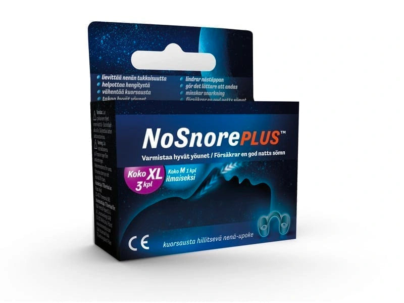 NOSNORE Plus nenäupoke kuorsauksen estämiseen, koko XL 4 kpl