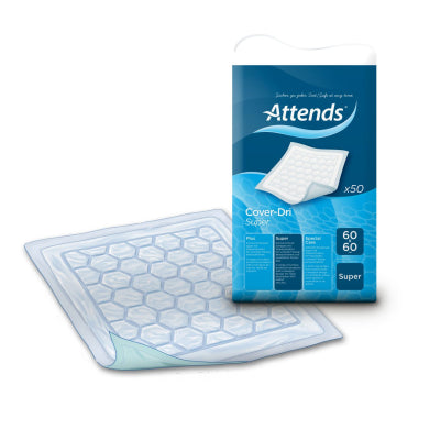 ATTENDS COVER-DRI VUODESUOJA 60X60 CM 50 KPL