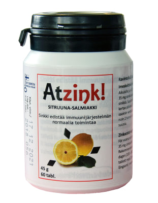 ATZINK SITRUUNA-SALMIAKKI 60 TABL
