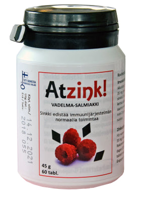 ATZINK VADELMA-SALMIAKKI 60 TABL