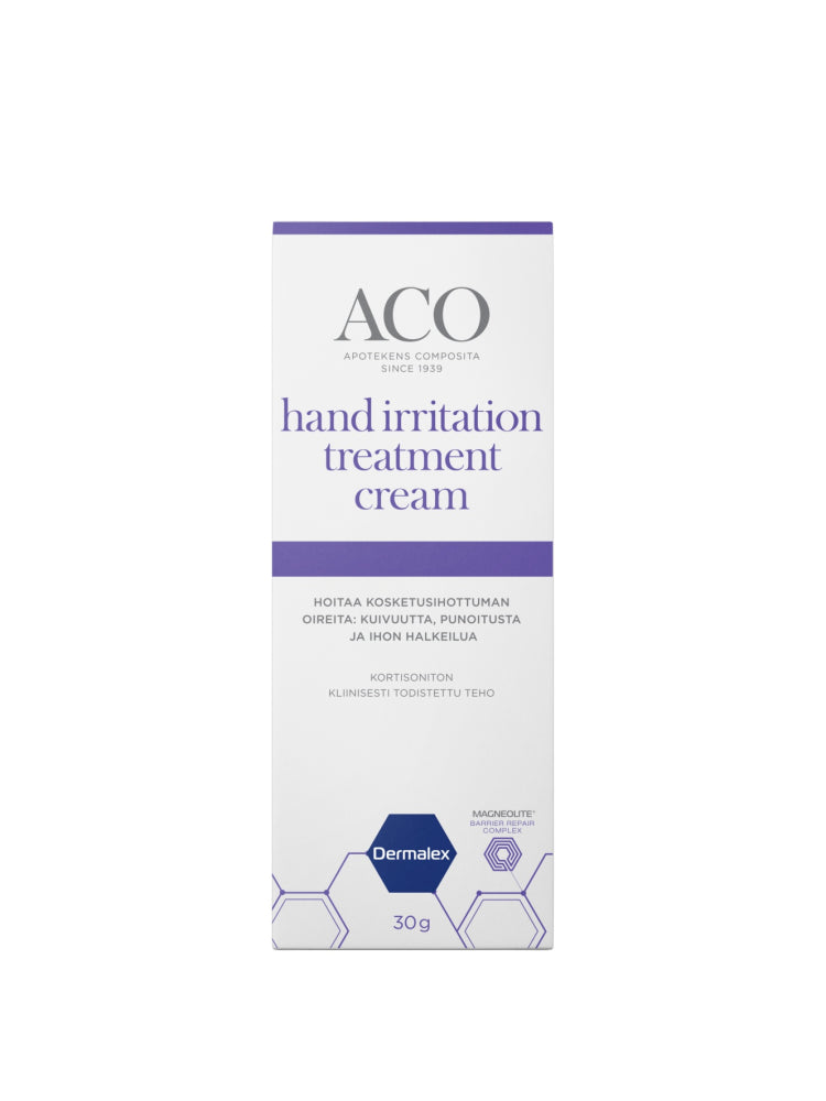 ACO HAND IRRITATION HOITOVOIDE KÄSI-IHOTTUMAAN HAJUSTEETON 30 G