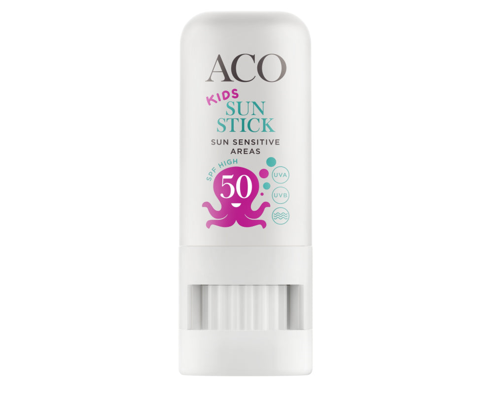 ACO SUN KIDS SUN STICK SPF 50 AURINKOPUIKKO LAPSILLE HAJUSTEETON 8 G