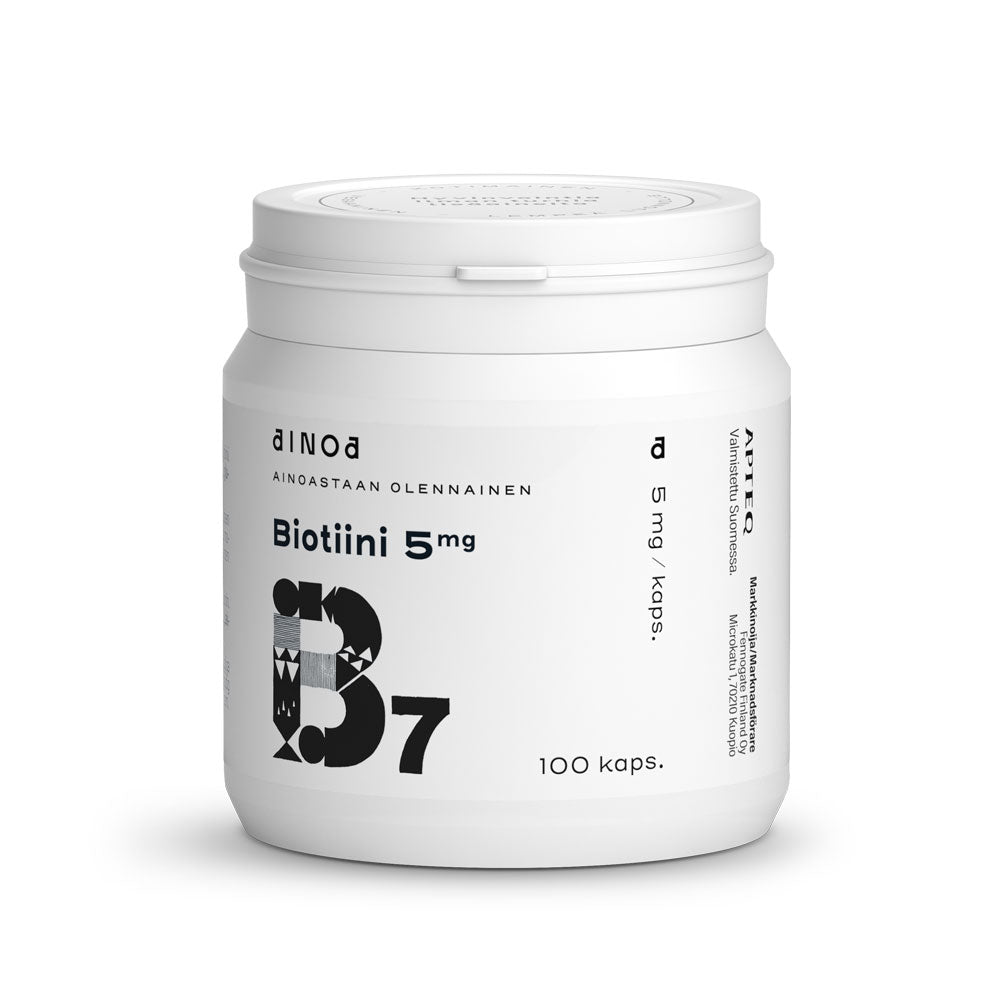 AINOA BIOTIINI 5MG 100 KAPSELIA