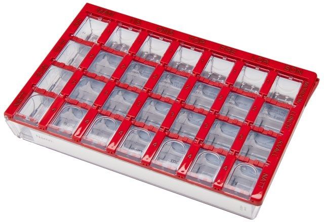 DOSETT MEDI RED RUOTSINKIELINEN VIIKKOANNOSTELIJA 1 KPL