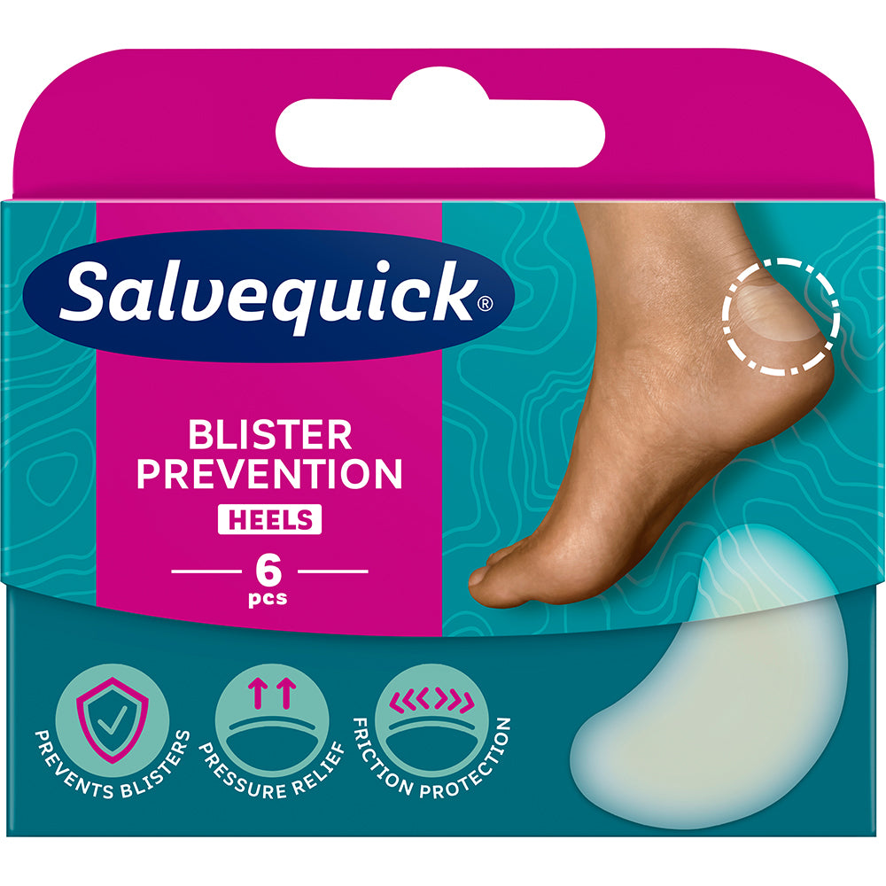 SALVEQUICK FOOT CARE HEELS RAKKOLAASTARI 6 KPL