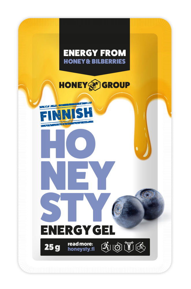 HONEYSTY MUSTIKKA ENERGIAGEELI 25 GHONEYSTY MUSTIKKA ENERGIAGEELI 25x1KPL
