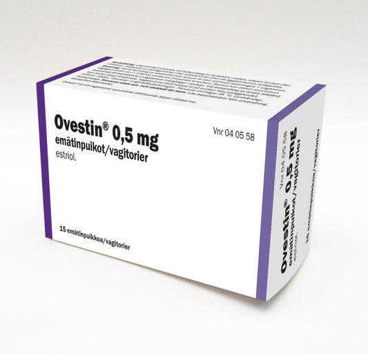OVESTIN 0,5 mg emätinpuikko, Paranova 15 kpl