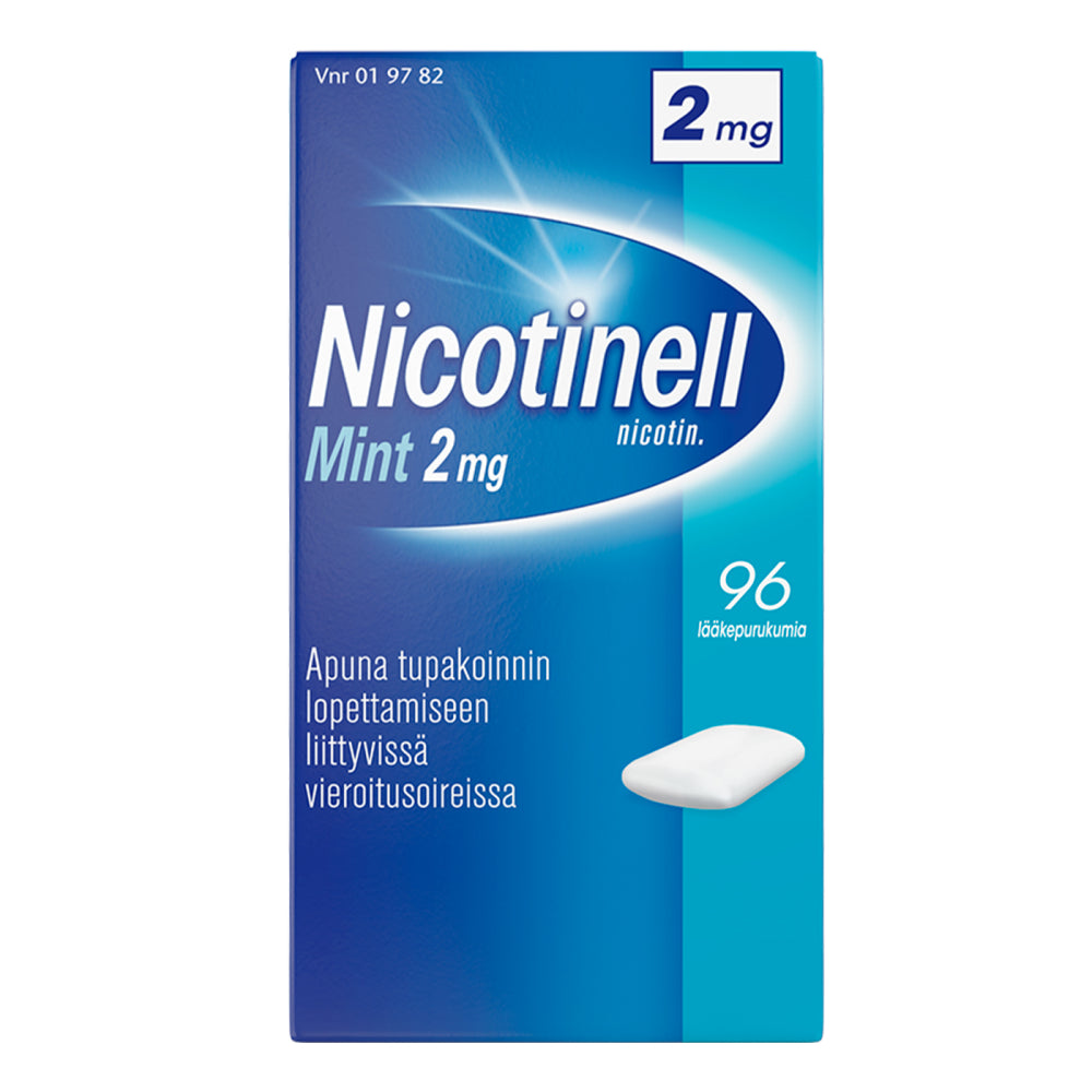 NICOTINELL MINT 2 mg lääkepurukumi 96 kpl